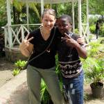 Contributed photo &mdash; Helena Hennighausen, U.S. Director for South Whidbey nonprofit Partners for Youth Empowerment, visited the organization&rsquo;s Jamaica camp earlier this year.