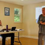 Record file &mdash; Gwen Jones discusses moving Choochokam to Community Park with the Parks and Recreation District Commissioners at a meeting in April 2016. Organizers of the event announced they were scrubbing the event in an email.