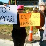 Whidbey Islanders protest Trumpcare’s possible Medicaid cuts
