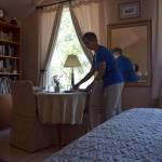 Kyle Jensen / The Record &mdash; Langley bed and breakfast owner Carol Bingman sets the table in her vacation rental. Bingman says she&rsquo;s seen a drop in rentals in the past year. Last year she had about 50 fewer renters.