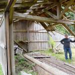 Ebey&rsquo;s Reserve Preservation Coordinator Sarah Steen describes the work to be done on Pratt equipment shed during the Preservation Field School. Photo by Megan Hansen/Whidbey News-Times