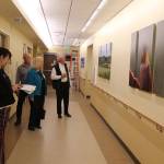 Health Board commissioners get a tour of the new addition to WhidbeyHealth Medical Center Monday. Panoramic photos taken by local residents show off all aspects of Whidbey Island. Photo by Patricia Guthrie/Whidbey News Group