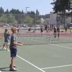 Evan Thompson / The Record &mdash; Over 130 kids participated in the three-day sports camp from June 26-29 at South Whidbey High School.