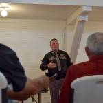 Kyle Jensen / The Record &mdash; Sgt. Darren Crownover discusses a suspected &ldquo;drug house&rdquo; in the Sun Vista neighborhood. Neighbors have been suspicious of criminal activity on the property for years.