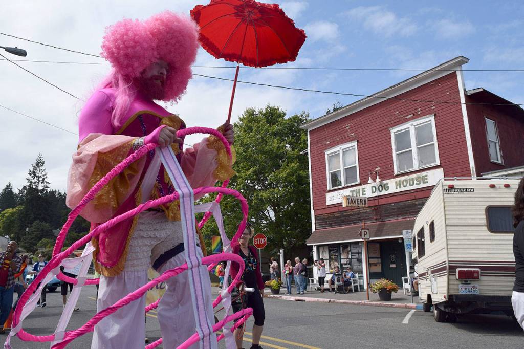 Kyle Jensen / The Record &mdash; As always, the parade was a demonstration of Whidbey&rsquo;s colorful characters.