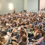 Evan Thompson / The Record &mdash; Over 700 students and parents gathered at South Whidbey High School&rsquo;s auditorium for an informational meeting for grades 5-8 on Thursday night. The grades as a collective are now known as South Whidbey Middle School.