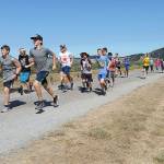 Doug Fulton photo &mdash; South Whidbey&rsquo;s cross country team practiced at Fort Ebey in Coupeville during the preseason, which is an annual tradition.