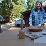 Kyle Jensen / The Record &mdash; Christy Schwager and Bruce Schwager are both members of the Whidbey Island Woodworkers Guild. They&rsquo;ll both showcase work at Woodpalooza.