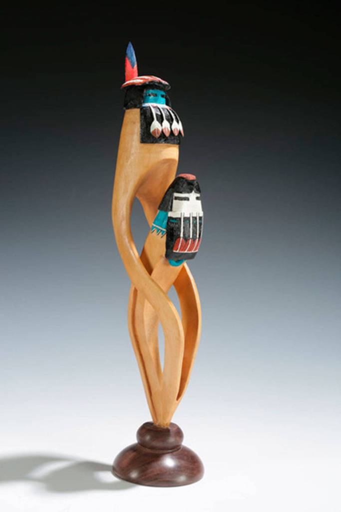 Contributed photo &mdash; Langley carver Don Bundy presented an abstract piece in last year&rsquo;s Woodpalooza.