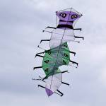 Kyle Jensen / The Record &mdash; Whidbey Island Kite Festival will feature a range of intricate kites, including those made by hand, such as this caterpillar with moving legs.
