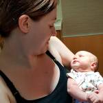 Whidbey News Group file &mdash; Teagan Rose Vogt was the first patient, and newborn, in the new addition of WhidbeyHealth Medical Center that opened in July. She is held by her mother, Alicia Vogt.
