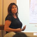 Evan Thompson / The Record &mdash; Gail LaVassar, the South Whidbey School District&rsquo;s community liaison for the Readiness To Learn Foundation spoke about the future of rentable rooms at Langley Middle School at a South Whidbey School Board workshop meeting on Wednesday night.