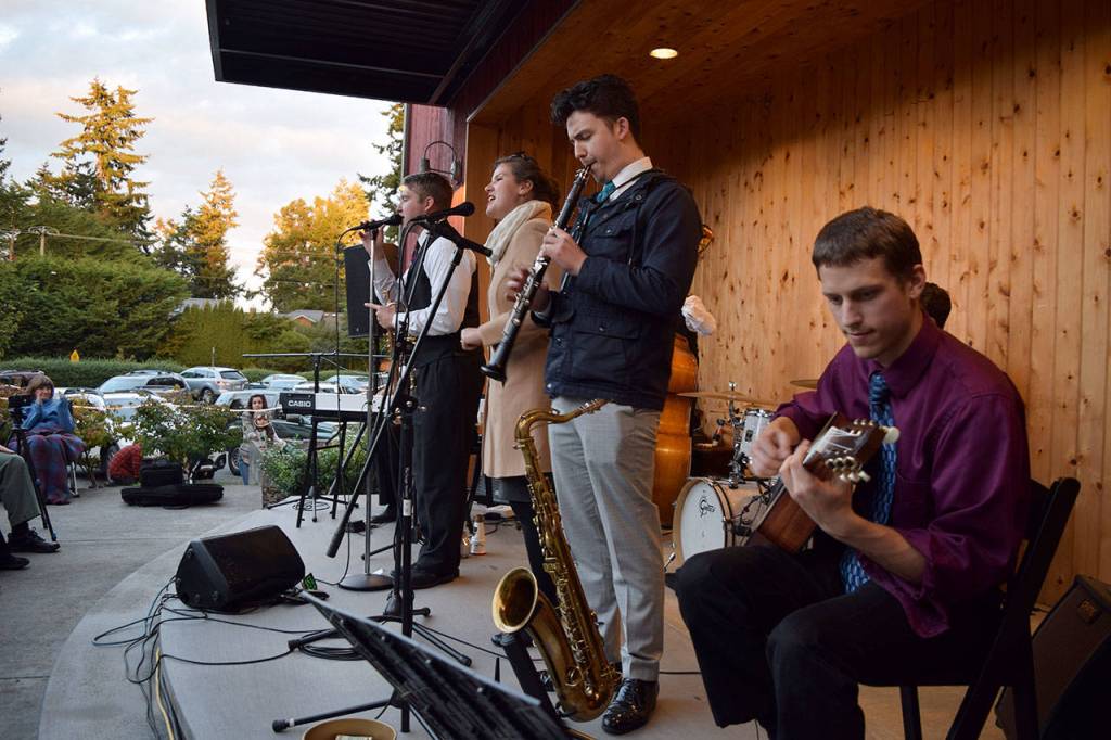 Kyle Jensen / The Record &mdash; Seattle-based Good Company kick off the festival Wednesday evening with a free patio performance.