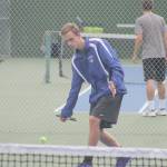 Evan Thompson / The Record &mdash; South Whidbey sophomore Levi Buck is the Falcons&rsquo; top singles player, a position which he says comes with some pressure.