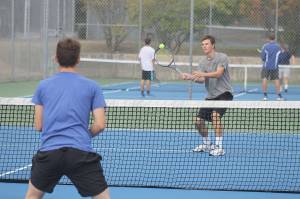 Falcons’ top doubles team challenges state runners-up