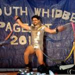 Don Miller (Delicate Light Photography) photo &mdash; Mr. South Whidbey candidate Victor Ramos performed &ldquo;extreme ribbon twirling&rdquo; during the talent show portion of the event on Saturday night at Freeland Hall.