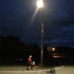 Record file &mdash; The City of Langley has been testing LED street lights for more than a year. In July 2016, residents complained about a 4,000 Kelvin bulb on Third Street and Park Avenue. The city is currently testing a 45-watt 3,000 Kelvin light at the same location.