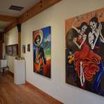 Kyle Jensen / The Record &mdash; Art associated with Day of the Dead typically depicts skeletons in a celebratory manner.