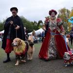 Kyle Jensen / The Record &mdash; South Whidbey residents Brian Plebanek and Gail Liston joined their pups Koa and Buddy as Queen Elizabeth&rsquo;s court.