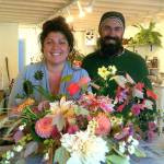 Contributed image &mdash; Melissa Brown and Ben Courteau recently opened the Flying Bear flower shop on First Street.