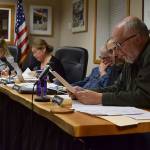 Kyle Jensen / The Record  Langley Ethics Training and Advisory Board member Bob French reads an advisory opinion. The board determined its own member, Monica Guzman, wasnt unethical when she branded Langley city council candidate Burt Beusch as a Donald Trump supporter in a public forum.