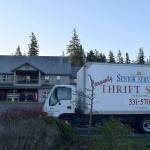Kyle Jensen / The Record  The thrift stores truck is parked in the lot prior to the store opening next week. The thrift store is fully stocked with new items after the store lost all its inventory.