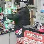 Image provided                                Police arrested a suspect in two armed robberies. The suspect resembles the robber seen in surveillance video.