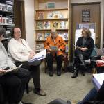 Evan Thompson / The Record  Clinton Library Manager Debby Kolfer spoke about potential budget cuts by Sno-Isle Libraries at the Friends of the Clinton Librarys monthly meeting on Wednesday night. Kolfer predicted that the Sno-Isle Board of Trustees will opt to place a ballot measure in the spring of 2018 to prevent cutting services to libraries in 2019.