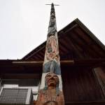 Kyle Jensen / The Record  Port of South Whidbey announced a refurbishing project for the story pole at the fairgrounds. The story pole was carved by Tulalip Tribal leader William Shelton more than 80 years ago.
