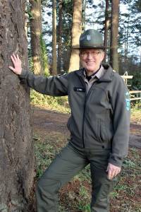 Interpretive Specialist Janet Hall will be leading a guided hike at Fort Ebey State Park on New Years Day, one of 33 outdoor First Day activities organized by Washington State Parks. Photo by Patricia Guthrie/Whidbey News-Times