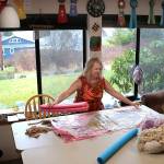 Freeland artist Janet King photographed in her work space. Making felt is always a beautiful surprise in the end, she says. Photo provided by Wodjenski Creative
