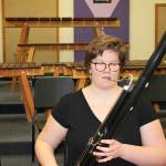 South Whidbey High School junior Annie Saltee practices the basoon. Saltee is the first recipient of the Island Consorts Young Muscians Award. Photo by Joeseph Savidge/South Whidbey Record.