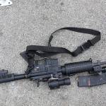 Photo provided                                A evidence photo taken by police shows a deputys AR-15 rifle that was involved in a police-related shooting on North Whidbey in September.