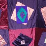 A vagina quilt made by Diane Leganza of Greenbank for a senior art project when she went back to college at age 50. Leganza, now 68, will be part of the cast of Vagina Monologues and so will her quilt.
