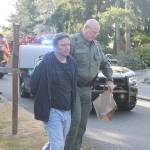 Record file  Blake Fountain was arrested by Island County Sheriffs Office Deputy Rob Davison after he burned down a Useless Bay Colony home and partially destroyed another in July 2017. Fountain plead guilty to reckless burning in the first-degree.