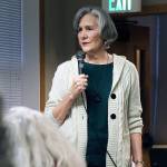 Evan Thompson / The Record  Langley resident Susan Scott complained about excess noise and potential rules violations concerning live amplified music at The Machine Shop on Second Street at the Langley City Councils meeting on Feb. 20.