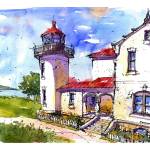 Mike Burroughs sketch of Admiralty Lighthouse. Photo provided