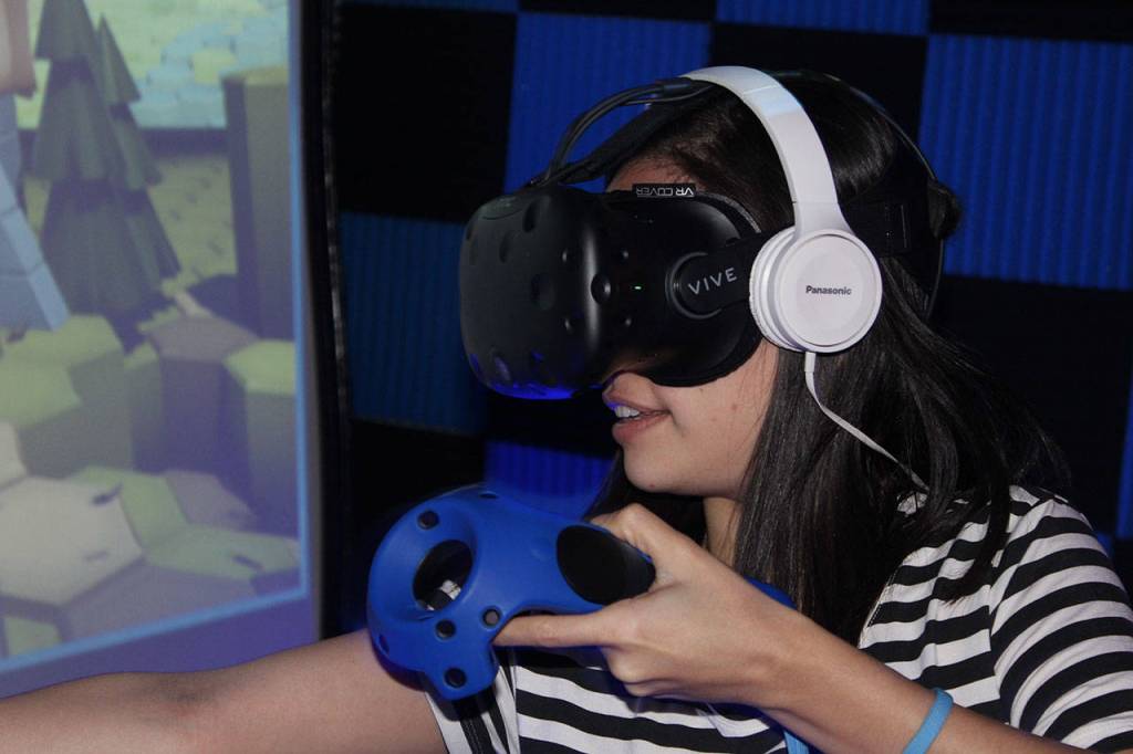 After trying virtual reality for the first at a Langley arcade, Silvana Iosve deemed it incredible.