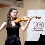 Courtesy of 2016 Menuhin Competition                                South Whidbey resident Marley Erickson, 14, plays violin in a competition.