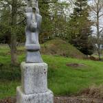 Many of the stone pieces are tucked away in alcoves and blend in with the environment. So far, 380 pieces of art by Hank Nelson have been counted during an inventory the past two years, but theres more to count.