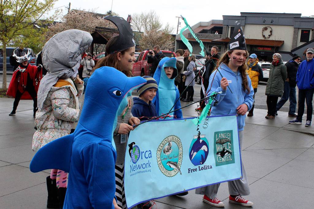 Welcome the Whales Parade and Festival featured lots of kids dressed as their favorite sea creatures.