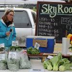 Chilly opening days 
for farmers markets