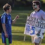 Cormac Workman, left, receives support from his older brother Conor, a student at Western Washington University. (Photo by Matt Simms)