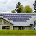 Solar panels provide Community Thrift with electricity. Joan Soltys photo