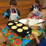 South Whidbey Elementary School students learned to make tortillas from scratch for Taco Tuesdays this semester. Theyll be making lots more for Frijole Friday, a fundraising dinner June 1. Photo provided