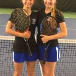 South Whidbeys Alison Papritz, left, and Mary Zisette placed second in the state 1A tennis tournament. (Photo courtesy of Jennifer Gochanour)