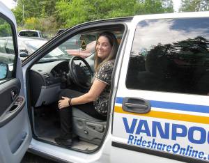 Photo by Dave Felice / Whidbey News Group                                Jaimy Brown of Clinton is one of the many people who use Island Transits van pool program.