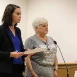 Photo by Jessie Stensland / Whidbey News-Times                                Florida resident Dale Mickler appears in Island County Superior Court Monday with attorney Morgan Gierhart, a public defender with Island Defense.