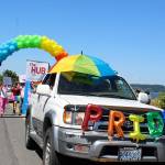 Langley s youth and after-school program, The Hub, created the biggest rainbow for the parade and sported one of the largest marching contingents.