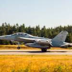 Navy photo.                                An EA-18G Growler pilot practices aircraft carrier landings at Outlying Field Coupeville.